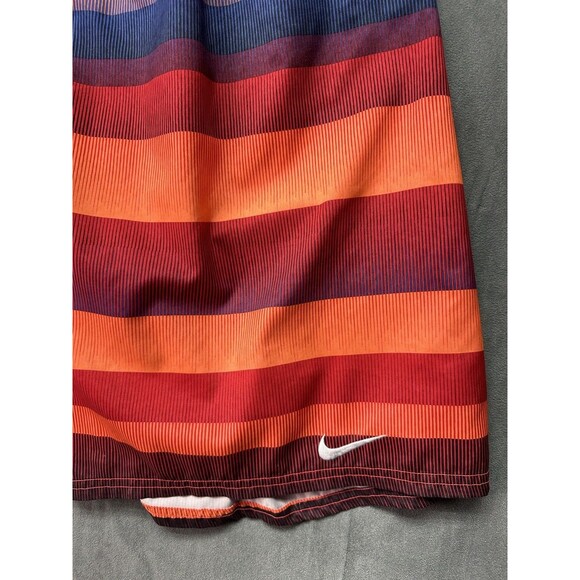 NIKE Swim Shorts Orange Red Multicolor Swim Trunks Men's XL Lined Colorful - Picture 5 of 13